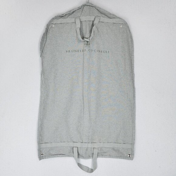 Brunello Cucinelli Garment Bag Gray Hanging Travel Full Zip Closet Storage 16078